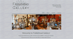 Desktop Screenshot of fiddleheadgallery.com